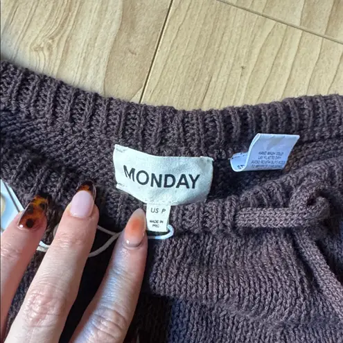 NWT MONDAY SWIM BELIZE KNIT PANT ESPRESSO Brown Size 0P - Image 2