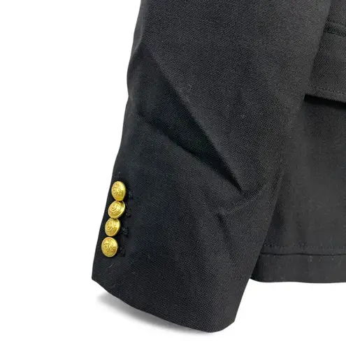 J.Crew  8 Rhodes wool blazer black 2 gold buttons Women's Single Breasted Jacket - Image 3