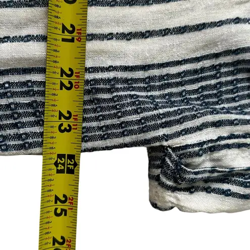 En Creme Blue/White Striped Anthropologie Shirt Women's Size Small | 26