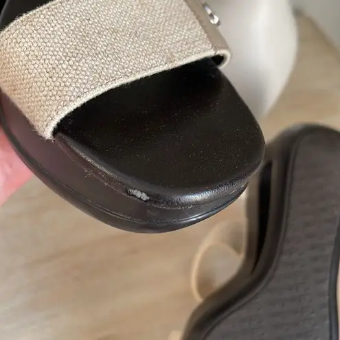 Calvin Klein  Yanz Wedge Shoes Tan and Brown‎ Size 8.5