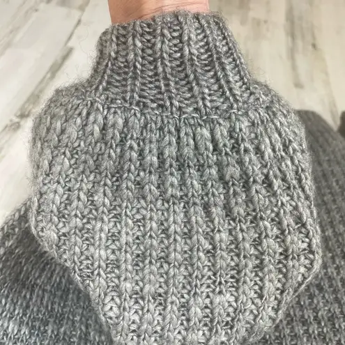 House Of Harlow 1960 x Revolve Wool Blend Dillin Sweater size S Grey High Neck Gray