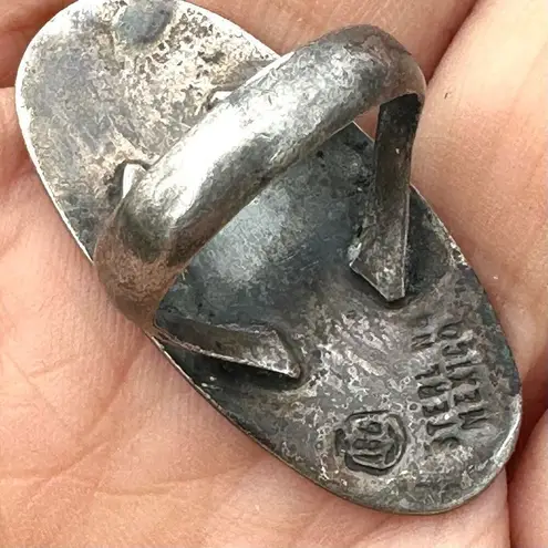 Vintage sterling silver overlay navajo vintage ring