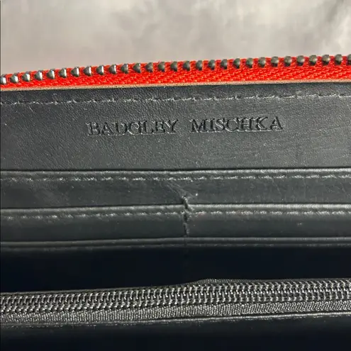 Badgley Mischka Red Vegan Leather Wallet