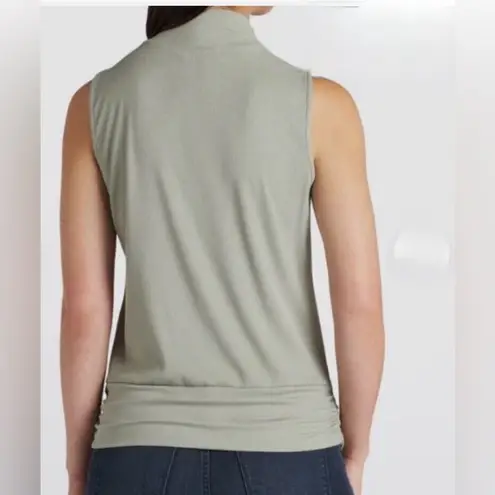 Nine Britton Green Fitted Sleeveless Muscle Tee