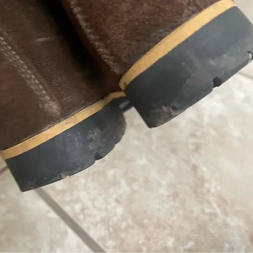 Calzaturificio The Alps By Fabiano Suede Mountaineering Hiking Boots Italy 7.5