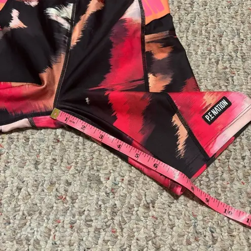 P.E NATION Fluid Short Biker High Rise in Print