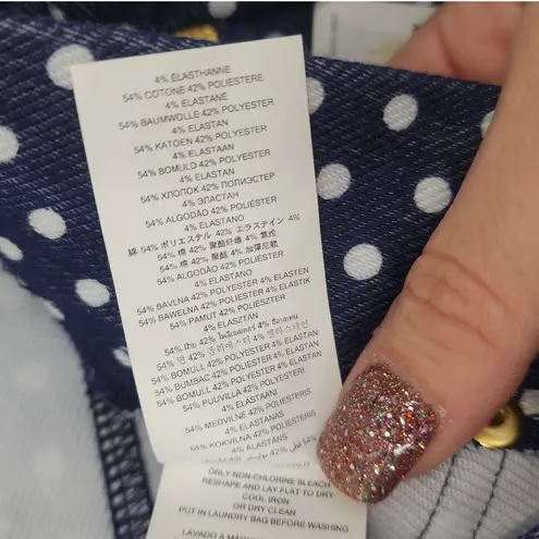 Michael Michael Kors Navy Polka Dot Pull