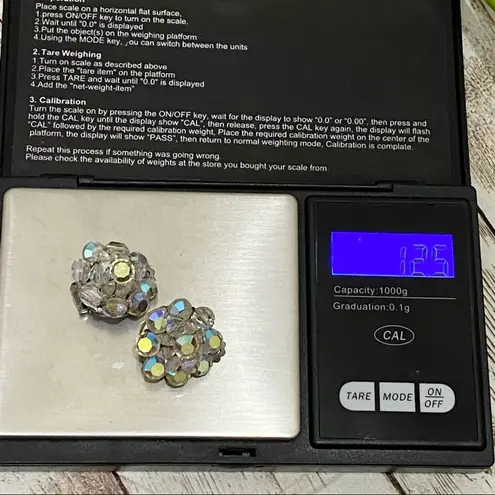 Unsigned Vintage Aurora Borealis Crystal Necklace