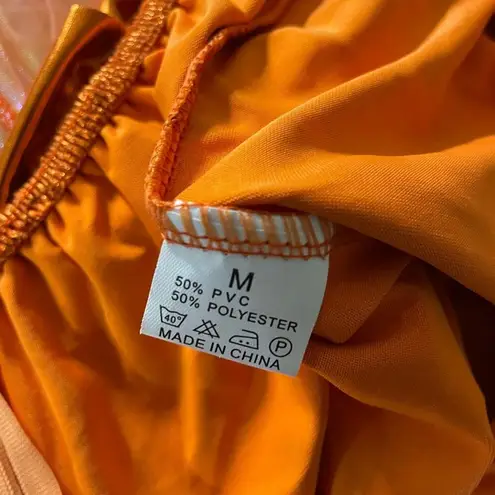 Golden dragon costume dress w armbands Orange Size M