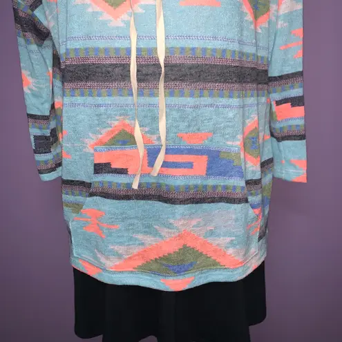 143 Story NEW Boutique Tribal Print Knit Top