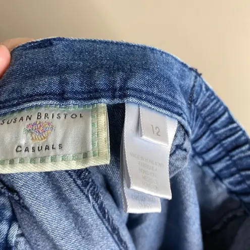 Susan Bristol Vintage Casuals jean skirt size 12