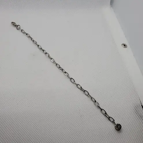 High Intensity Silver Tone Chain Charm Bracelet