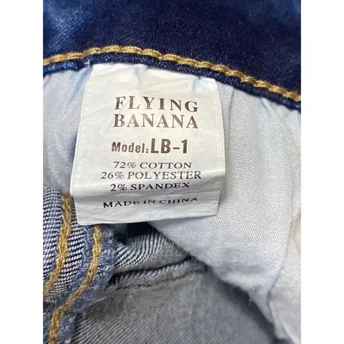 Flying Banana Blue High Waisted Bell Bottom Flared Bootcut Denim Jeans Size 8