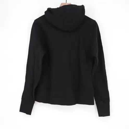 American Giant Black Full Zip Hoodie Sweatshirt Womens Medium Cotton Made in USA