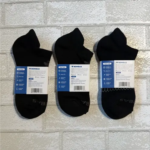 Bombas  Black Ankle Socks - 3 Pairs