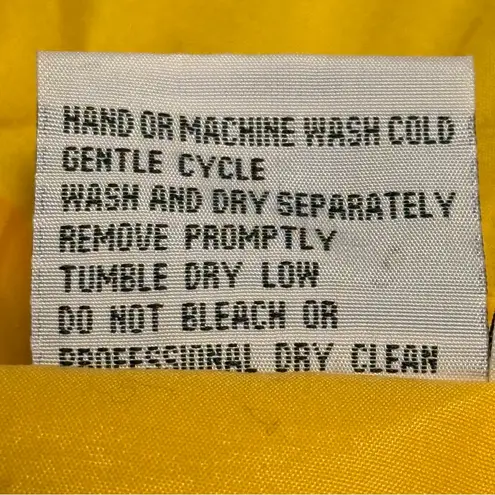 Petite Sophisticate Full Zip Windbreaker Goldenrod Yellow & Black Size Medium - Image 7