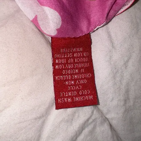 Gloria Vanderbilt Pink Long Sleeve Mandarin Collar Shirt