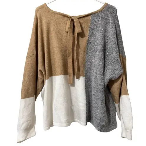 Anthropologie by the River Women Sweater Size S/M Slouchy Ribbon Long Sleeve