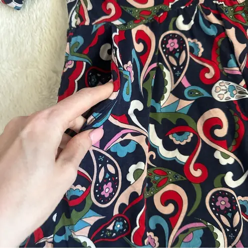 Boden Lily Paisley Puff Sleeve Jersey Dress Size 2P