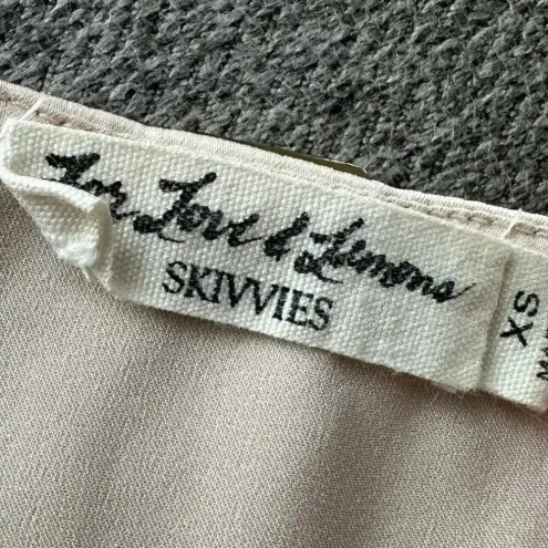 For Love & Lemons  Pink And Cream Bodysuit XS