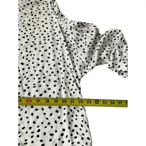 Lounge Beach Lunge White & Black Tie Front Women's Blouse Size Medium | 35-12