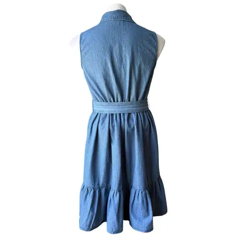 Draper James RSVP Sleeveless Belted Denim Shirt
Dress, Sz S