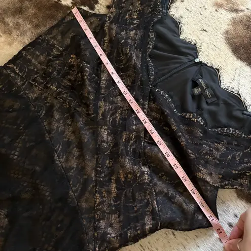 Tadashi Shoji Black Lace Dress Size 16 Formal Cocktail