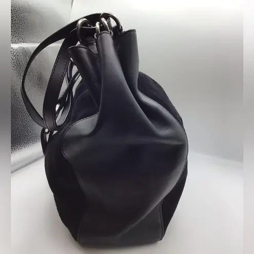 Michael Kors  30f6aqye3s Quincy Large Shoulder Suede Leather Handbag Purse