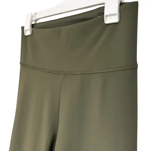 Calia Sculpt Vented Straight Dark Olive Cropped Pants Womens NWT Size Medium Green