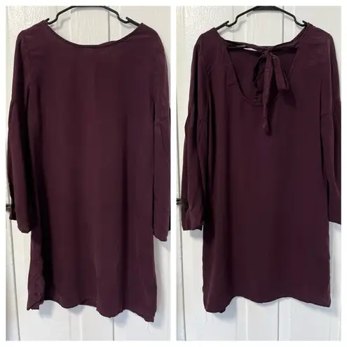 Cloth & Stone  Anthropologie Purple Tiffany Tunic Dress size Medium