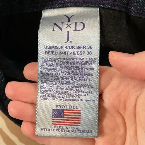 NYDJ New Marilyn Straight Jeans in dark wash size 4 short