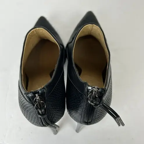 L.A.M.B. size 8 Tracie Calf Hair Pointed Toe Ankle Boots Booties stiletto heel