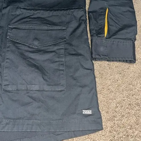 Pact Organic Woven Lined Safari Jacket Gray Large