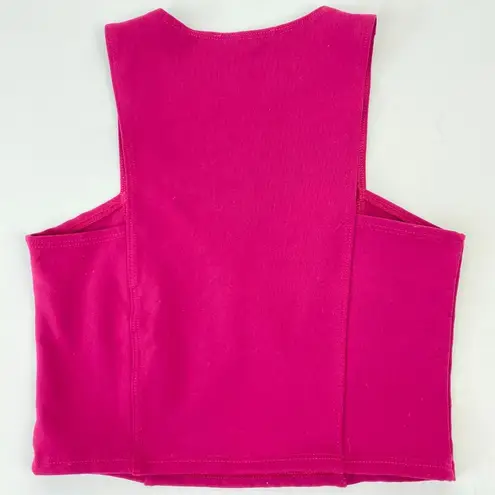 Donna Mizani Top Sleeveless Boxy Semi Cropped Tank Top Part of Set X-Small XS