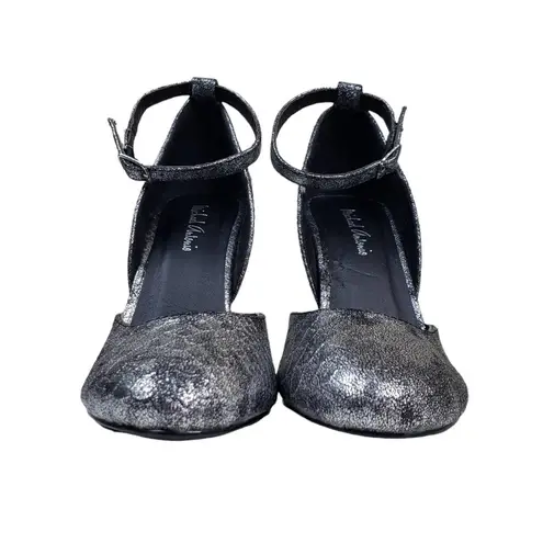 Michael Antonio Womens Ankle Strap Metallic Heels Size 6