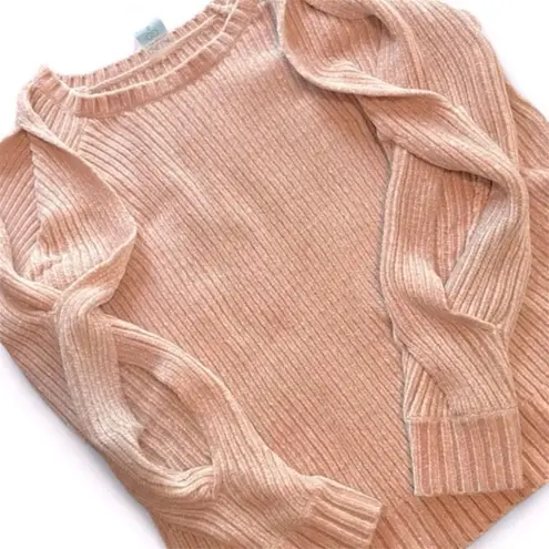 Calia by Carrie Underwood Blush Pink Ribbed Chenille Sweater XL