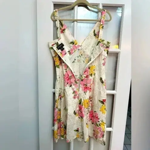 Eddie Bauer Vintage  Cotton Floral Knotted Strap Dress Garden Rose Size 12 Large