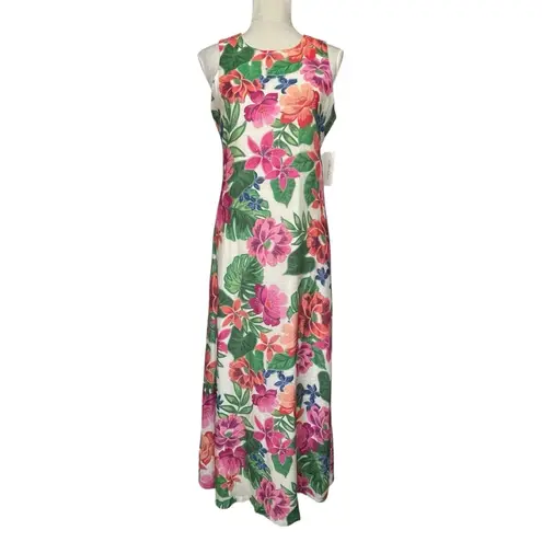 Willow Glenn Floral Sleeveless Maxi Dress Women’s Size M Hourglass Colorful Pink Size M