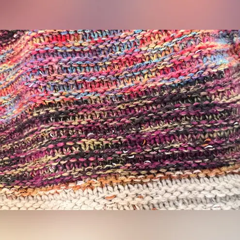 In Loom  Soft Knit Colorful Open Sweater Size M/L - Image 8