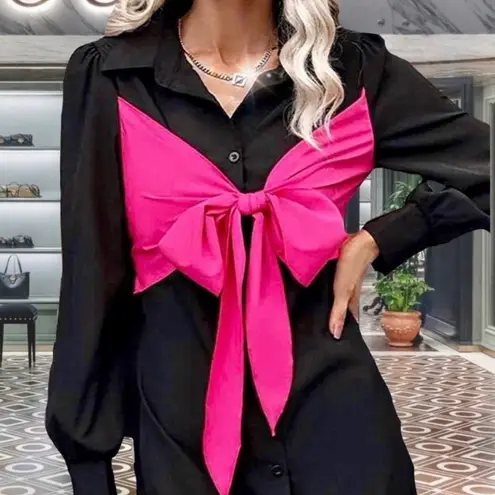 Lavishly Paris NWT, LIMITED EDITION Fall Line Women’s BowTie Shirt Dress