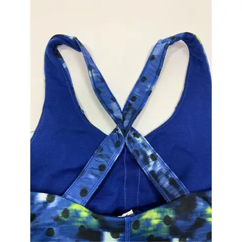 Lululemon 6-  Kanto Catch Me Tank Windy Blooms Saphire/Naval Blue Size 4