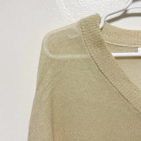 Oak + Fort Tan V-Neck Sweater