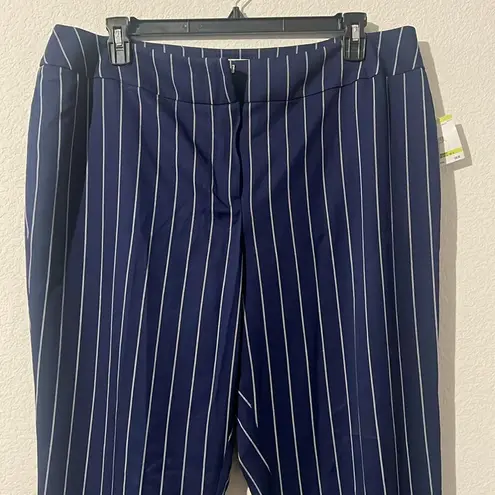 Kasper Plus Size Pinstriped Mid