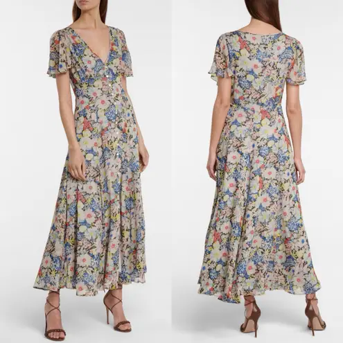 Ralph Lauren Polo Floral maxi dress Sz 4 chic Feminine heritage old money fairy