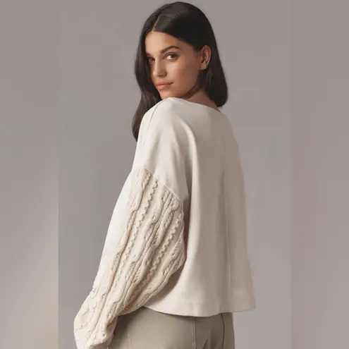 Pilcro NWT Ivory Sweater Sleeve Top Size Small