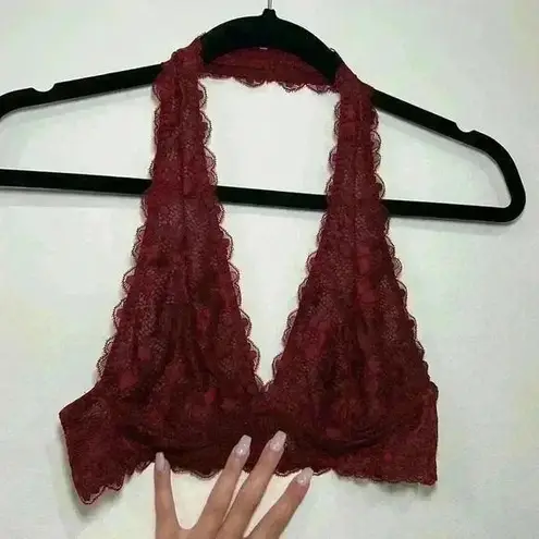 Wishlist Red lace bralette thumbnail 1