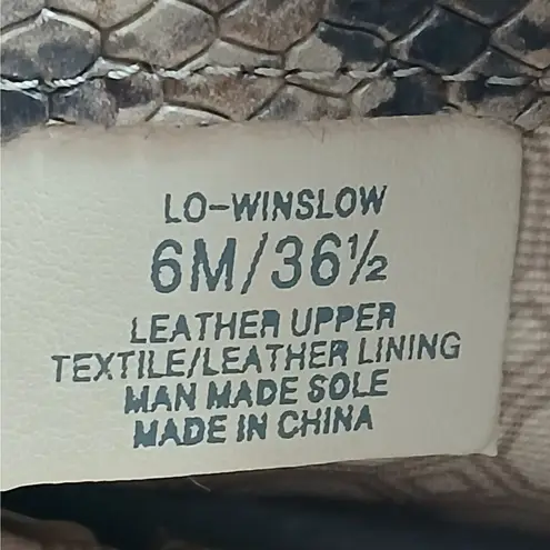 Louise et Cie Winslow Mid Calf Boots Women 6M Tan Brown Leather Pointed Toe Shoe