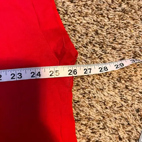 Michael Kors 3X Red Gold Chain Detail Short Sleeve Blouse Top Size undefined