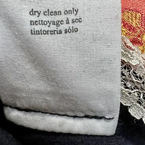 Odd Molly Coat Pleated Button Up Ruffle Trim Long Sleeve Romantic Jacket Size 0