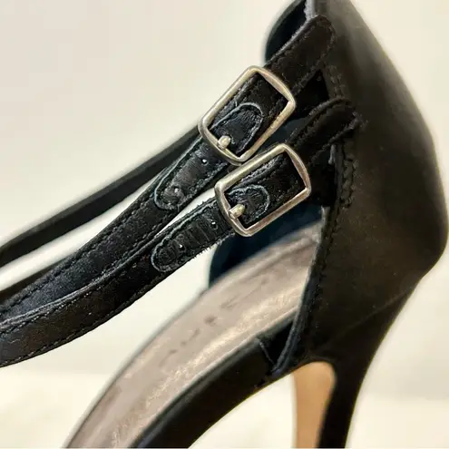 ZiGiny Darling Black Satin Ruffle T